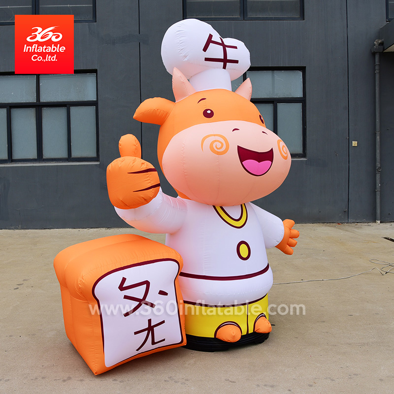 Imagen de dibujos animados personalizados Inflables Personalizados Publicidad inflable Mascota Personaje Ganado Personalizado