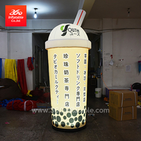 Publicidad de la taza de té de bebidas inflables personalizados de marca