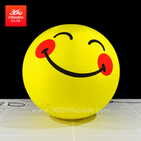 Inflables sonrientes modificados para requisitos particulares de la publicidad del globo de la cara