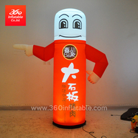 Logotipo personalizado inflable llevado de alta calidad del tubo de la lámpara de la publicidad
