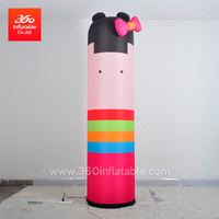 Lámpara de tubo de barril inflable publicitaria personalizada
