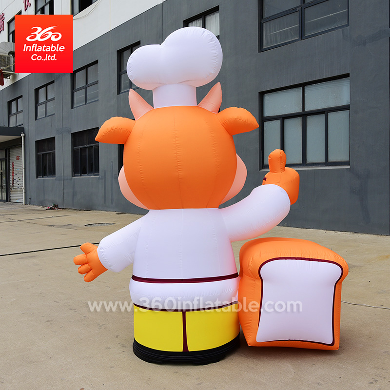 Animal de dibujos animados inflable personalizado vaca lechera anuncio inflable ganado de dibujos animados para decoración estatua de buey inflable para la venta