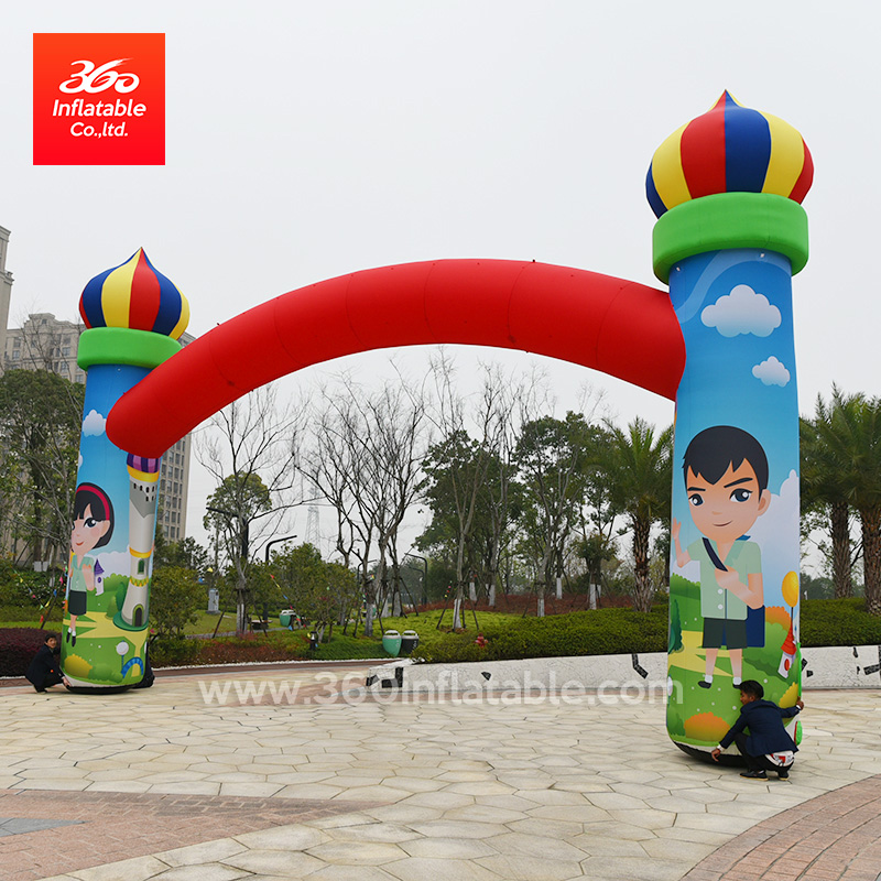 Aduana inflable del arco de la publicidad de la ceremonia de apertura del jardín de la infancia