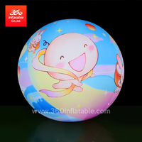 La publicidad inflable de la impresión del logotipo de encargo de la bola del globo